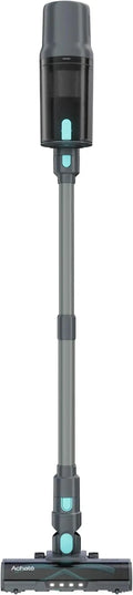 Stofzuiger en HEPA-filter, Achaté Accustofzuiger, V2, 230 W, zakloze stofzuiger met HEPA-filter, draadloos, sterk zuigvermogen, led-display, licht