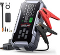 Starthulp powerbank voor auto's met compressor 160 psi met 7000 A, 26800 mAh, 12,0 l en wit