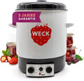Meter, timer, ca. 2000 watt, inhoud 29 liter, precisiethermostaat, sapcentrifuge, wekautomaat met 2-voudige emaillering voor uitstekende