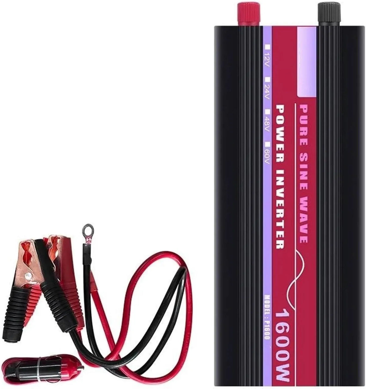 Spanningsomvormer met 1000 W, 1600 W, 2000 W, 12V, 220V, 50Hz, zonne-energie en voor keuken, badkamer en auto
