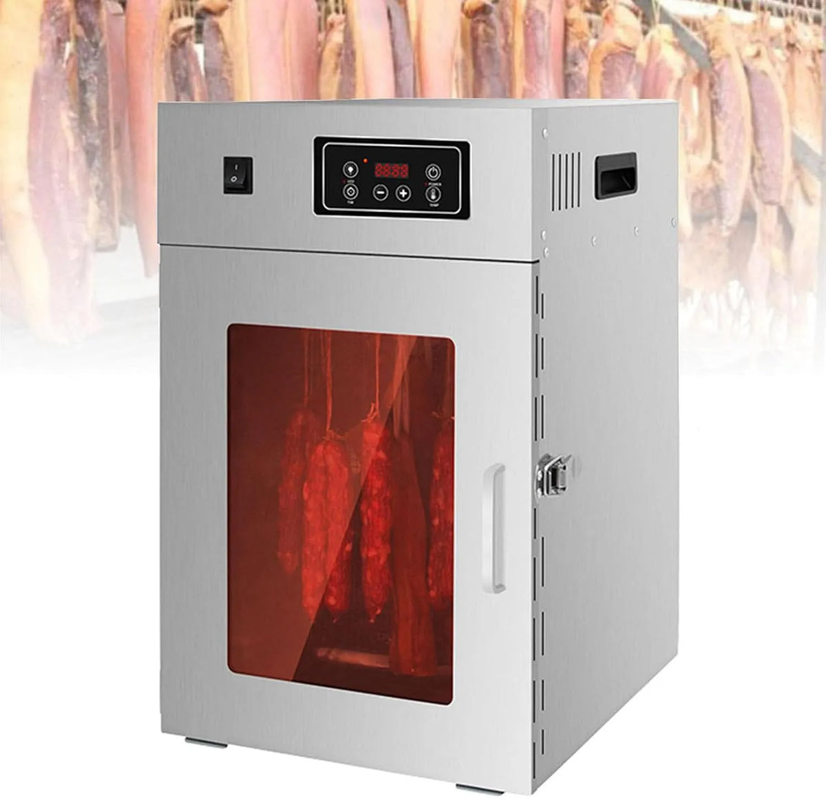 Droger met 800 W, 30-90 °C, 24 uur, 30 minuten, RVS en gerichte luchtcirculatie