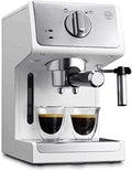 Espressomachine met 13 cm, 1L, waterreservoir, RVS en transparant