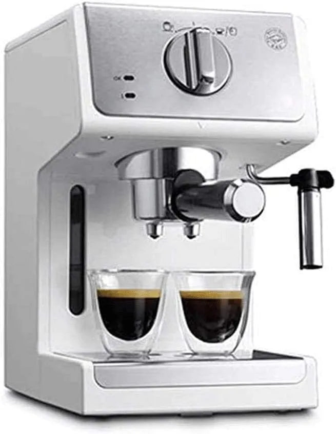 Espressomachine met 13 cm, 1L, waterreservoir, RVS en transparant