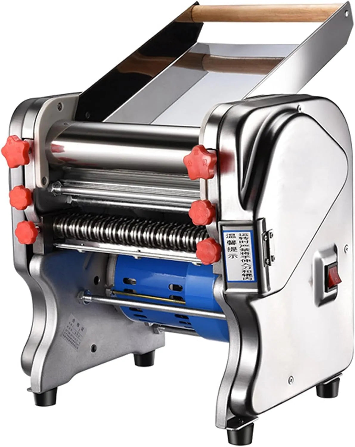 Snijder, Doughwidth20cm, 550 W, 750 W, 3 mm, 9 mm, pastamachine, deegpers met roestvrijstalen messen