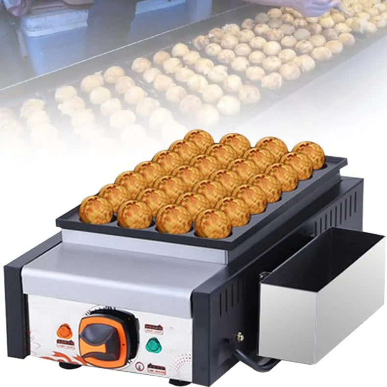 Machine, Maker 28 gaten anti-aanbak Japanse Takoyaki, Octopus Ball Maker 40 mm elektrische, Takoyaki-machine 220V