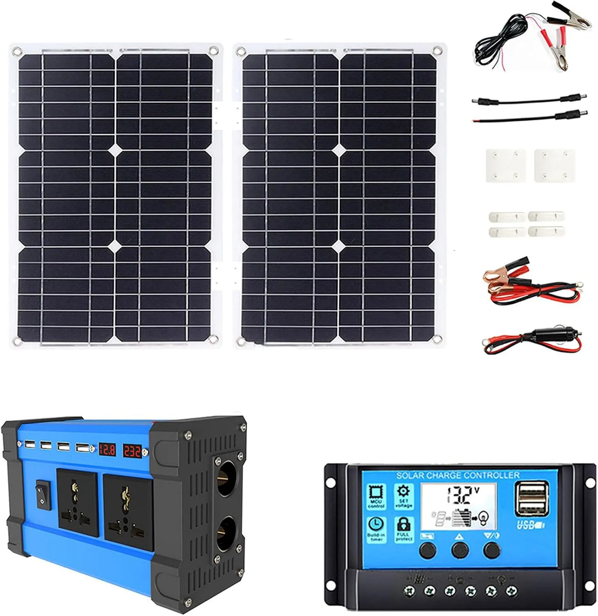 Spanningsomvormer met 4000 W, 36 W, 30 A, 220 V en aluminium