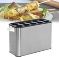 Machine, 10 buisjes, omelet, eierworst, hot dog, hamburgerpan