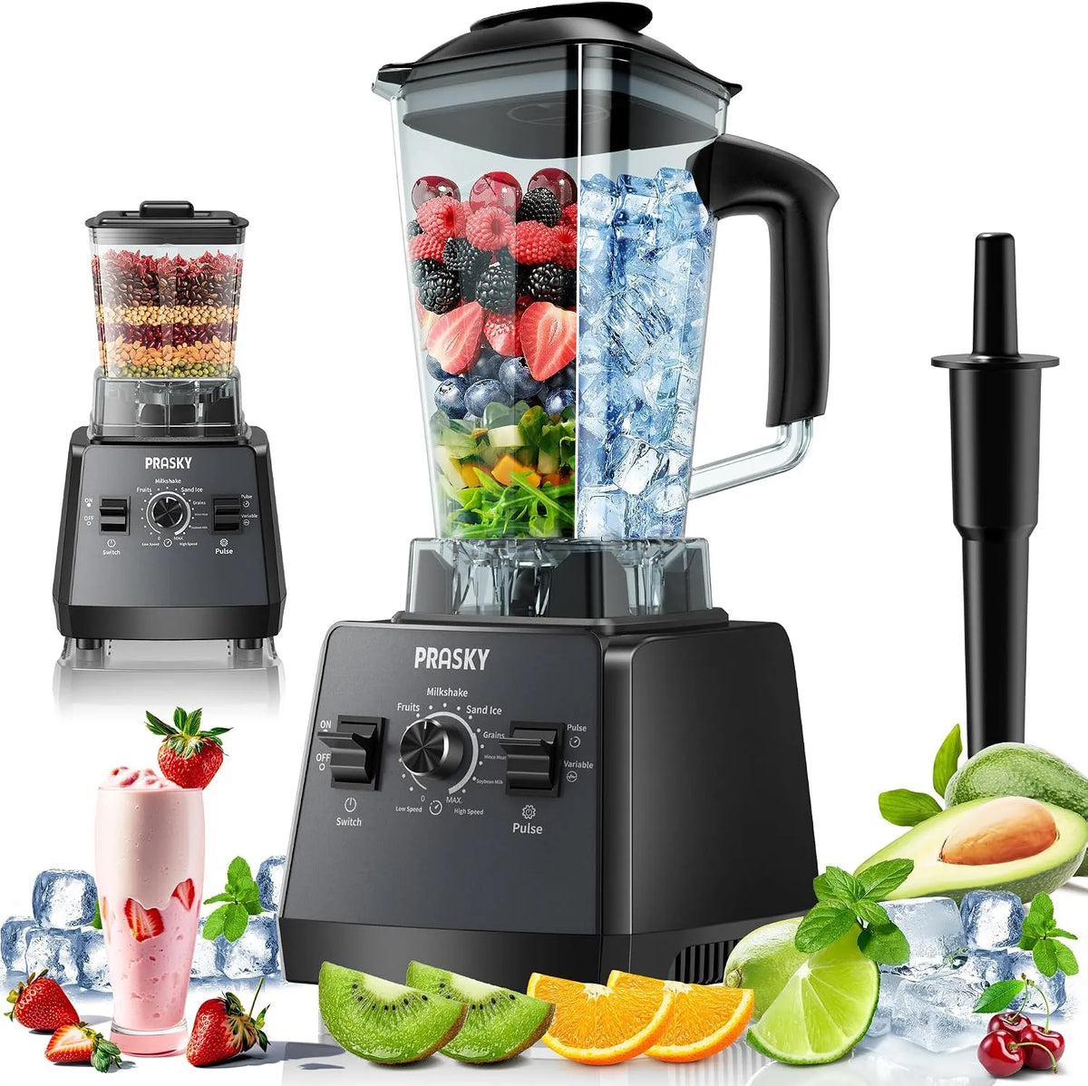 Professionele mixer watt/1000 met 2,0 l en 2024 v, max. 2400 watt/1000 watt