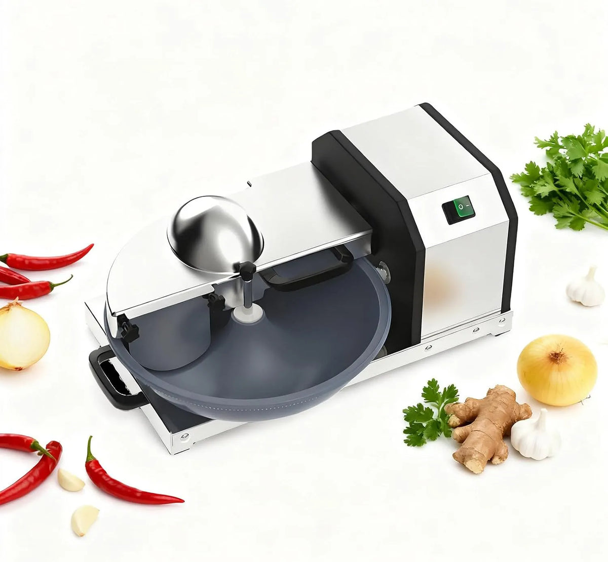Keukenmachine, elektrische groentesnijder 5L 1500 RPM, fruit, vlees