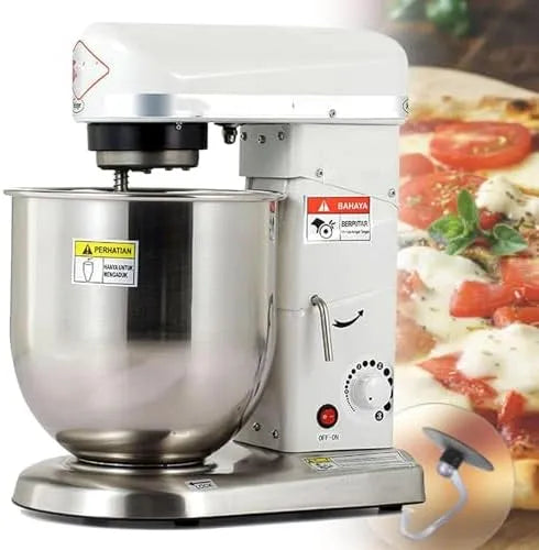 Commerciële Food Stand Mixer met 7L, 250G, 3000G, 15 minuten, 1000g, 5L, 350 W en 1.6A