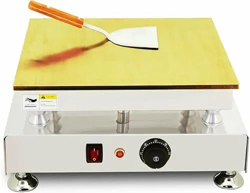Elektrische pannenkoekenmaker met 4439 x 13,5 cm, 1-2 minuten, 1.2KW, regelbare thermostaat en RVS