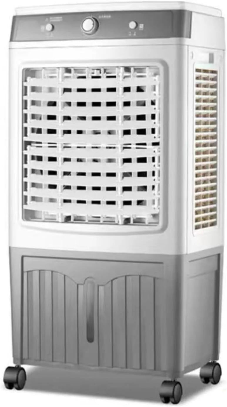 Mobiele airconditioner en Luchtkoeler, Draagbare airconditioner verdampingskoeler met watertank 40 liter, 3 ventilatorsnelheden, 120 ° oscillatie
