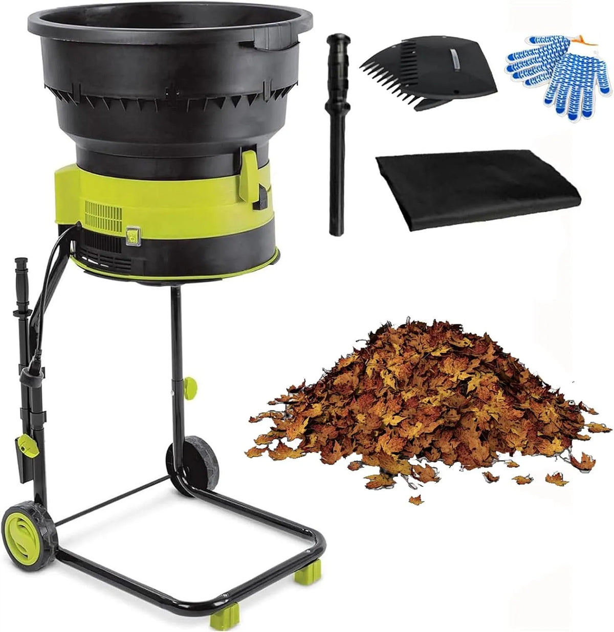 2500 W Elektrische Bladmulcher & Versnipperaar met 2500 W en 8000RPM