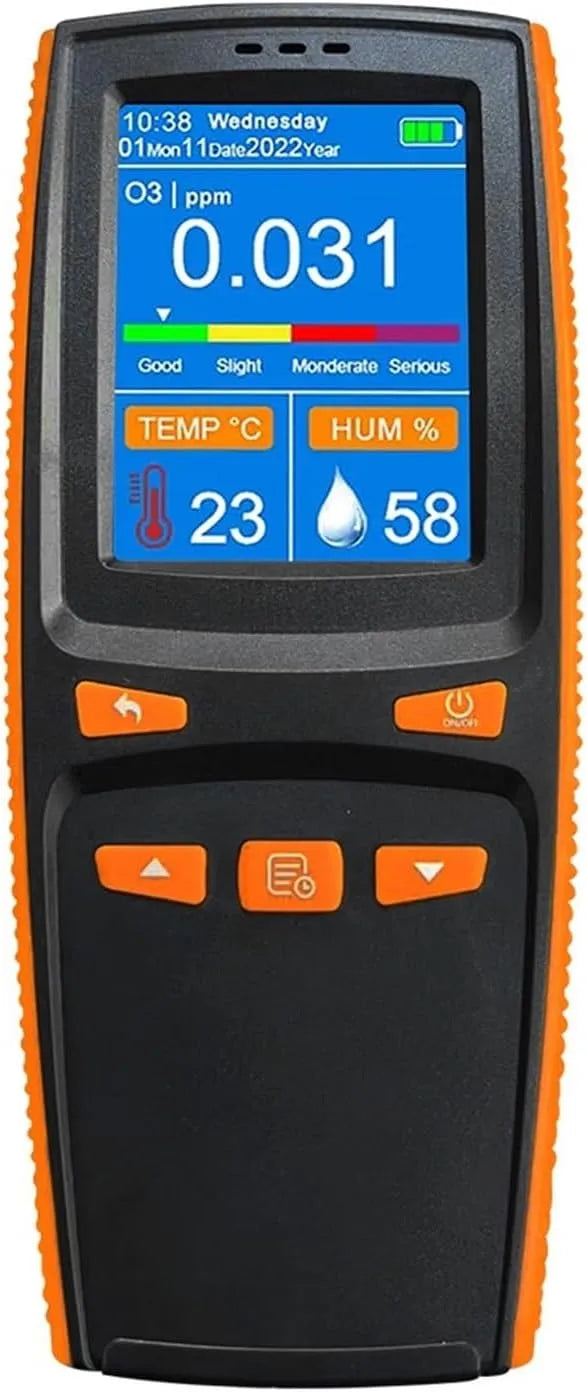 Luchtkwaliteitsmeter, O3, Natural Gas Leak Detector Draagbare Ozonanalysator, Multifunctionele O3 Ozonmeter Luchtdetector Intellinte Sensor
