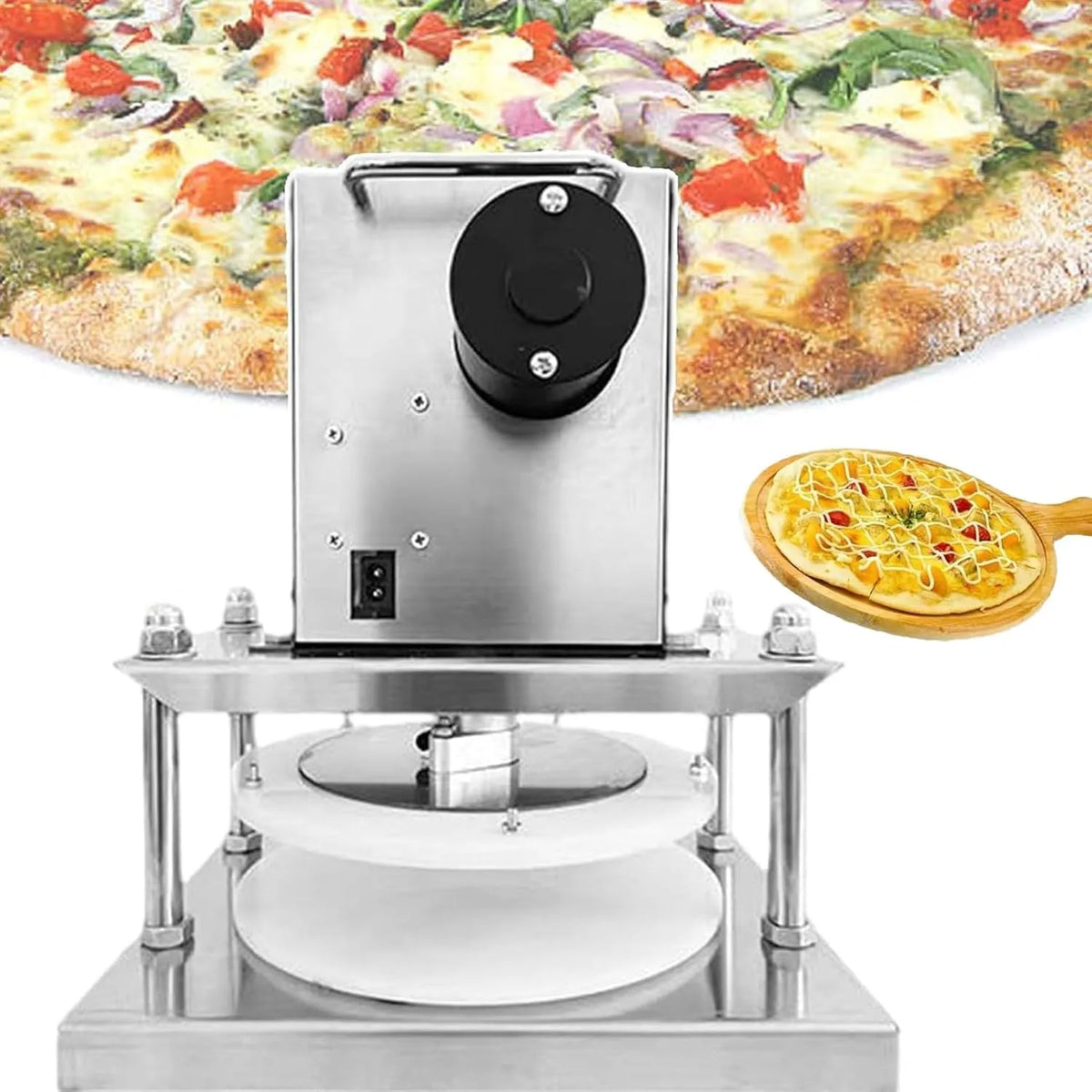 Machine, 22/25/30 cm, Elektrische deeglamineermachine, pizzapers Pro & platter voor thuis