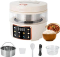 Slowcooker, 2.5L, 400 W, Timer, Thuis Dormi Reizen Cact Digitale Touch Control