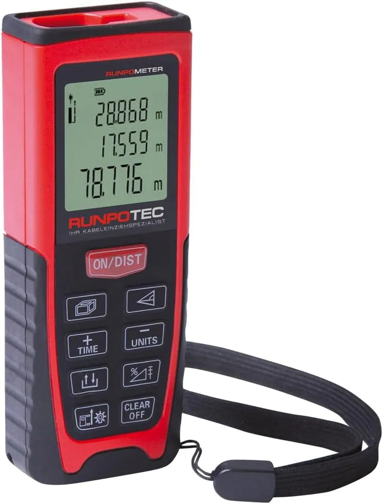 Meter met mobiele uitvoering, Runpotec 10108, RUNPOMETER RM 80, hoek- en kantelweergave