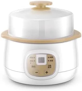 Slowcooker met 220v, RVS, hogedrukstoom en wit, verwarmingselement